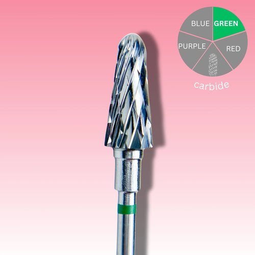 Afilara Carbide Nail Drill Bit - Corn - Green 6mm.