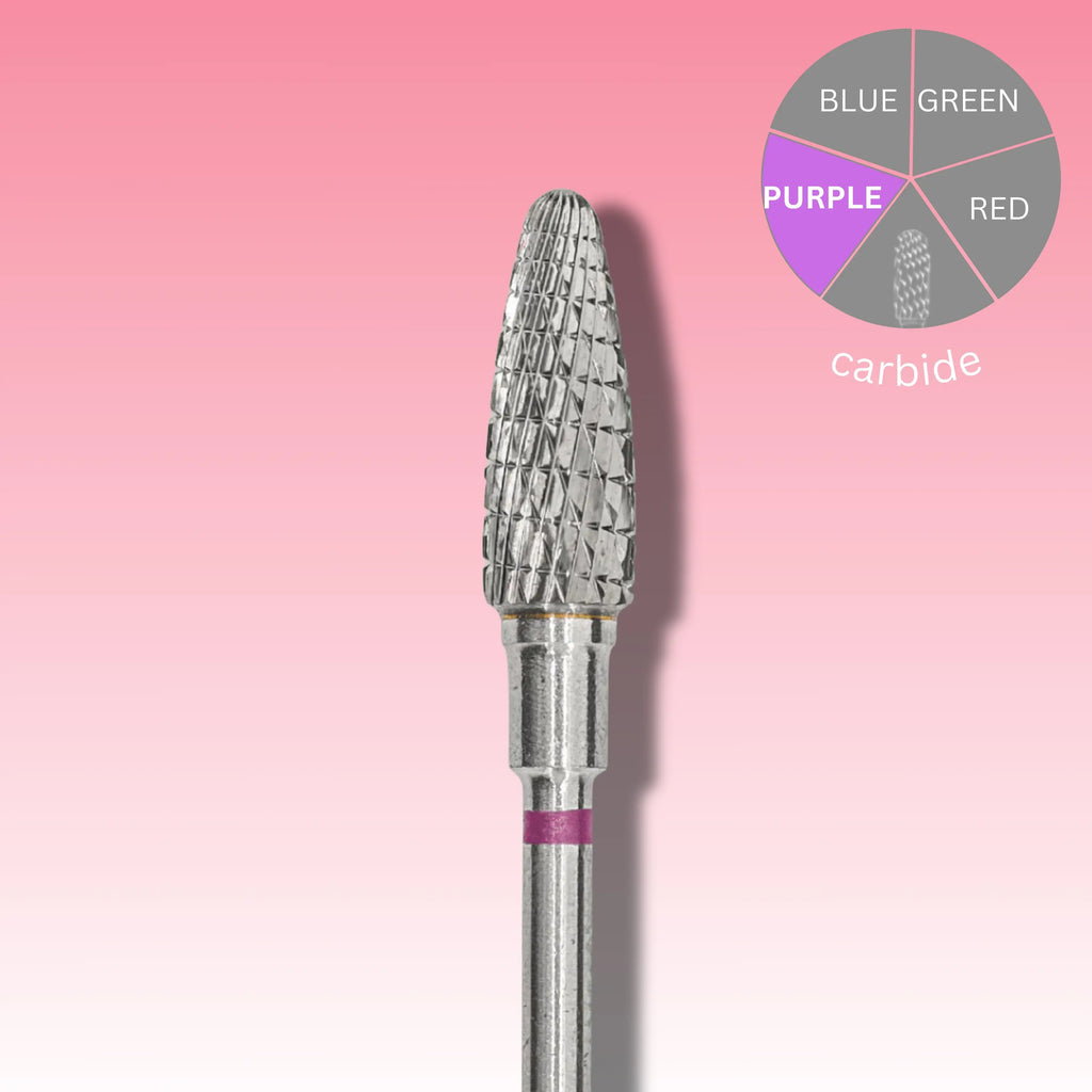 Afilara Carbide Nail Drill Bit - Corn - Purple 5mm.