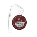 Atica highly pigmented white paint gel for nail art 8ml jar