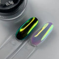 Aurora Chrome Nail Powder 04 – 0.5g mirror-effect chameleon pigment for gel and acrylic nails.