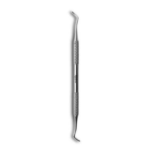 Afilara Professional Double-Sided Pedicure Curette made of stainless steel for callus removal and foot care, designed for precise and comfortable use during at-home pedicures.

