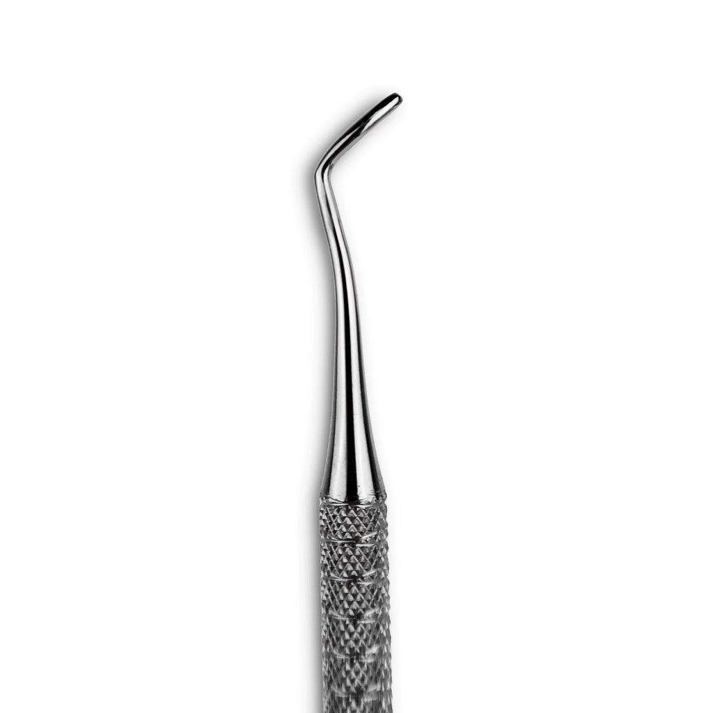 Afilara Professional Double-Sided Pedicure Curette made of stainless steel for callus removal and foot care, designed for precise and comfortable use during at-home pedicures.

