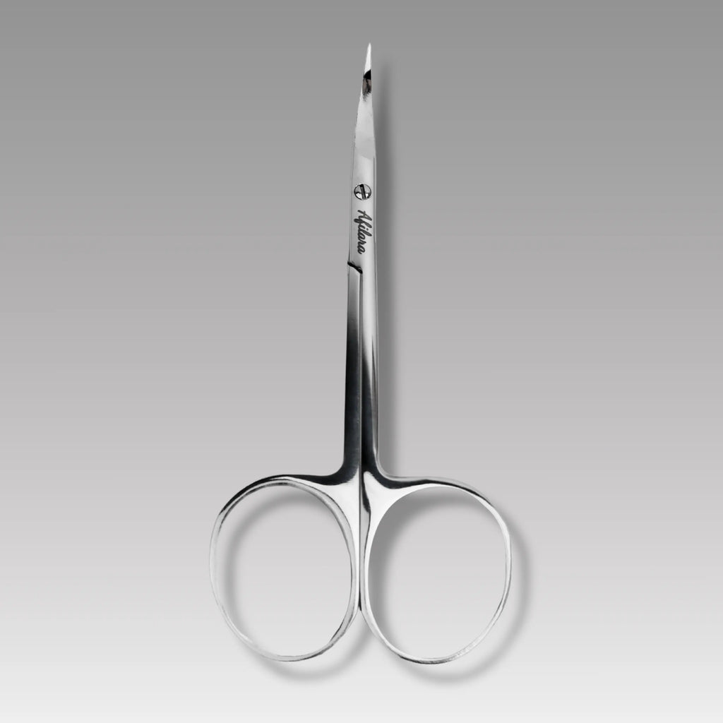 Afilara Professional Cuticle Scissors 20mm
"Premium stainless steel cuticle scissors with a curved edge for precise, safe cuticle care. Sterilizable for optimal hygiene and long-lasting durability.
