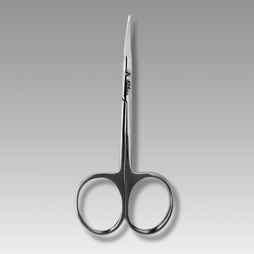 Afilara Professional Cuticle Scissors 22mm – high-quality stainless steel, curved cutting edge for precise and gentle cuticle care.

