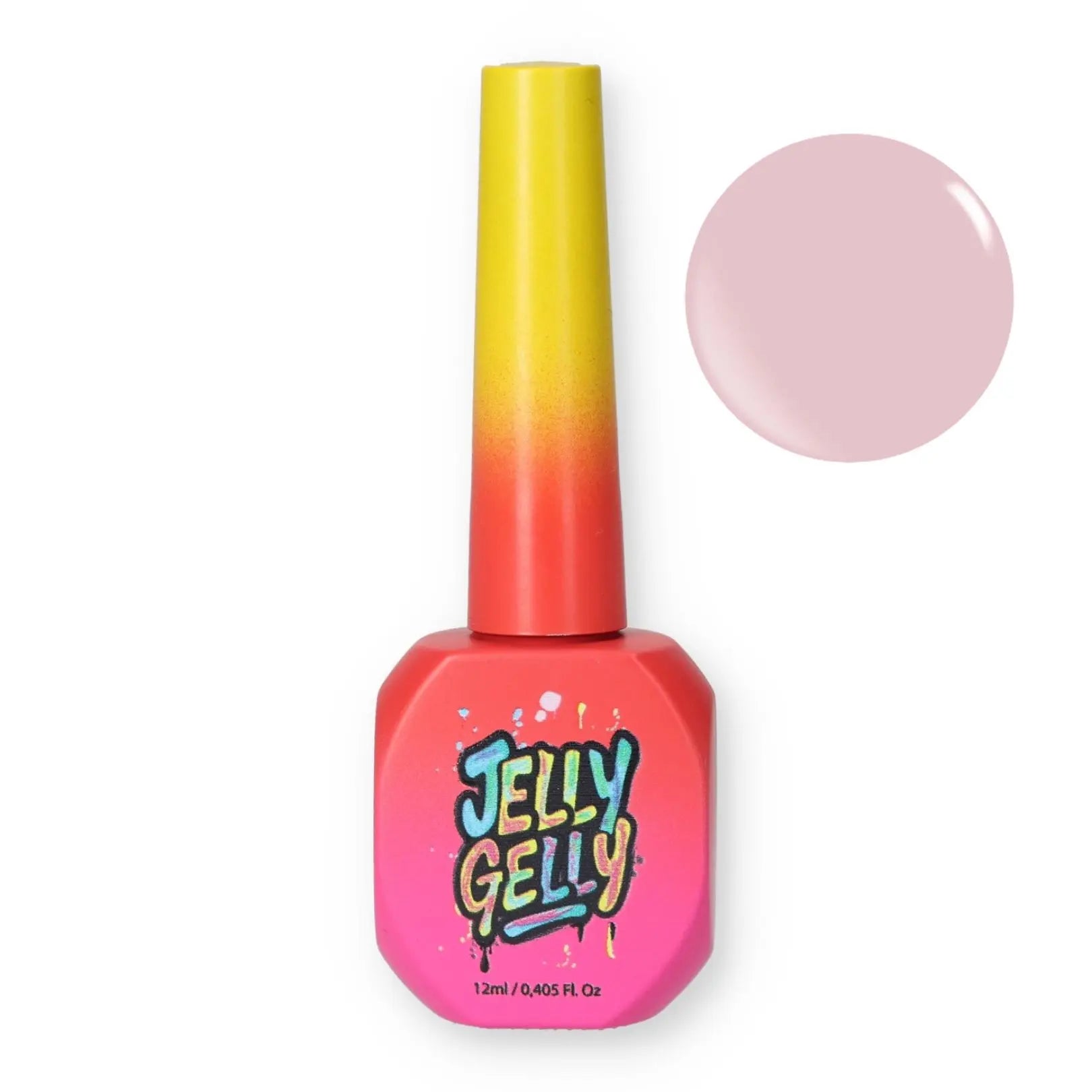 Jelly Gelly Bottle Gel – Milkshake Blush 12ml bottle.