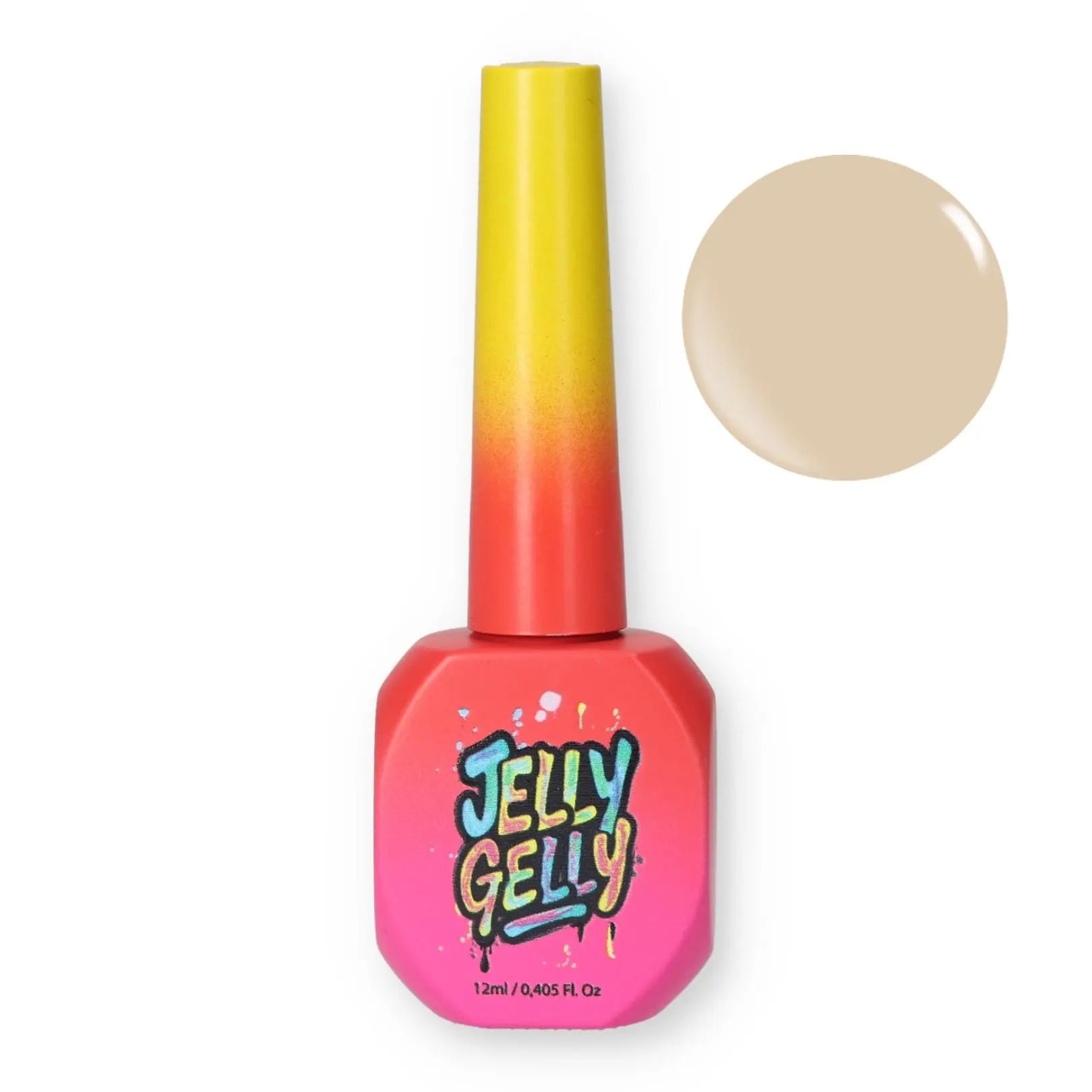 Jelly Gelly Bottle Gel – Peachy Promise 12ml bottle.
