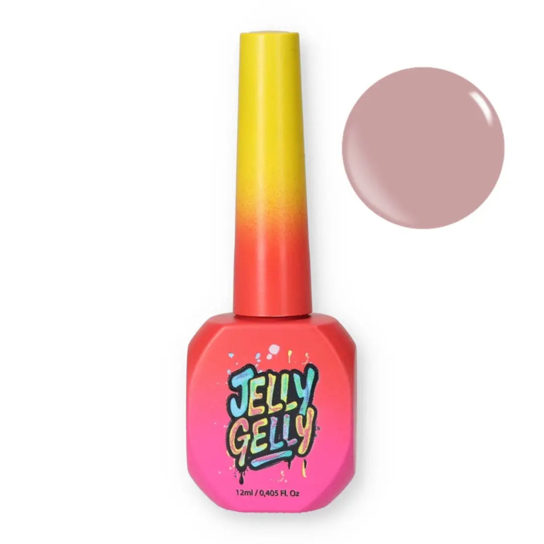 Jelly Gelly Bottle Gel – Rose Latte 12ml bottle.