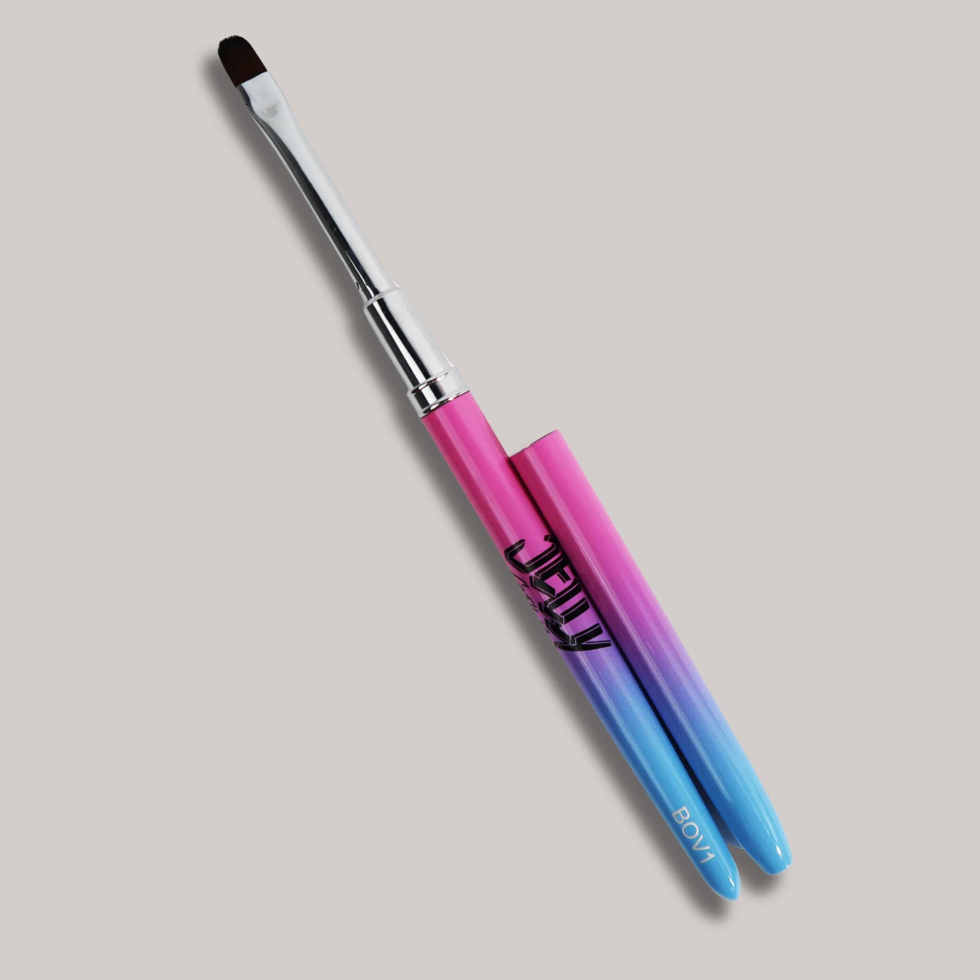 Jelly Gelly Oval Gel/Polygel Brush
"Jelly Gelly Oval Gel/Polygel Brush with short hair bristles for precision in gel and polygel application."