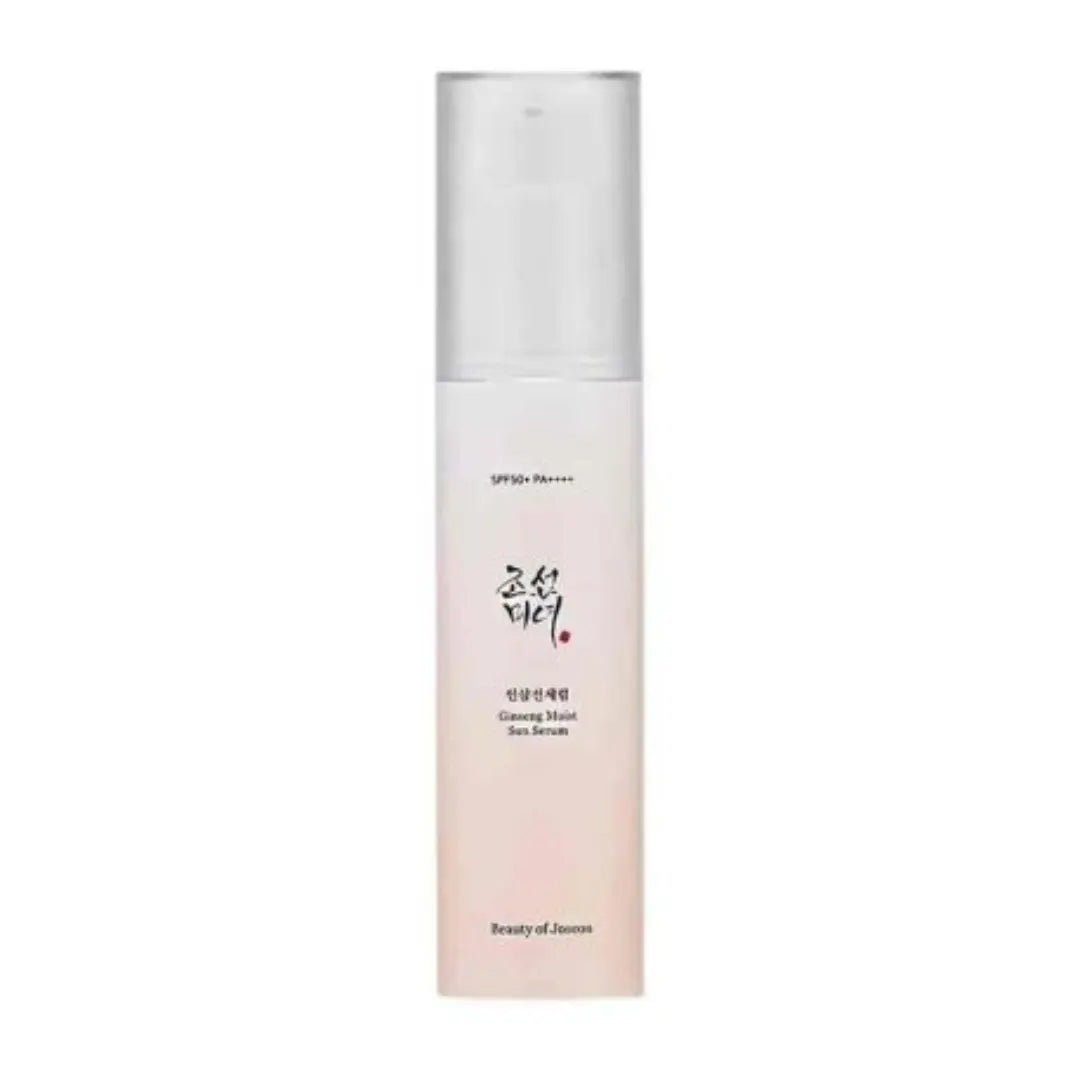 Beauty of Joseon Ginseng Moist Sun Serum SPF50+ 50ml bottle, hydrating sunscreen