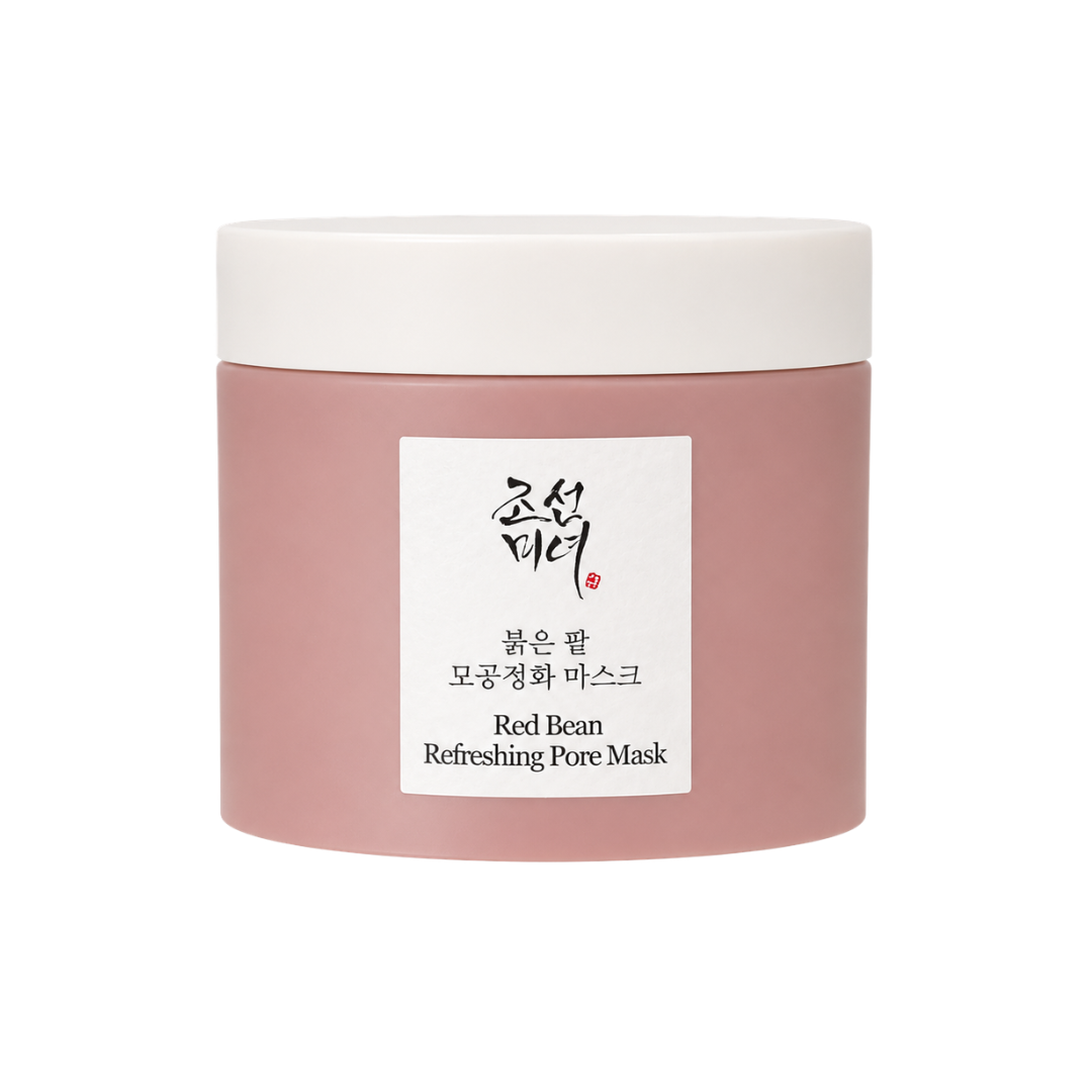 Beauty of Joseon Red Bean Refreshing Pore Mask 140ml jar, creamy clay mask for oily combination skin and pores