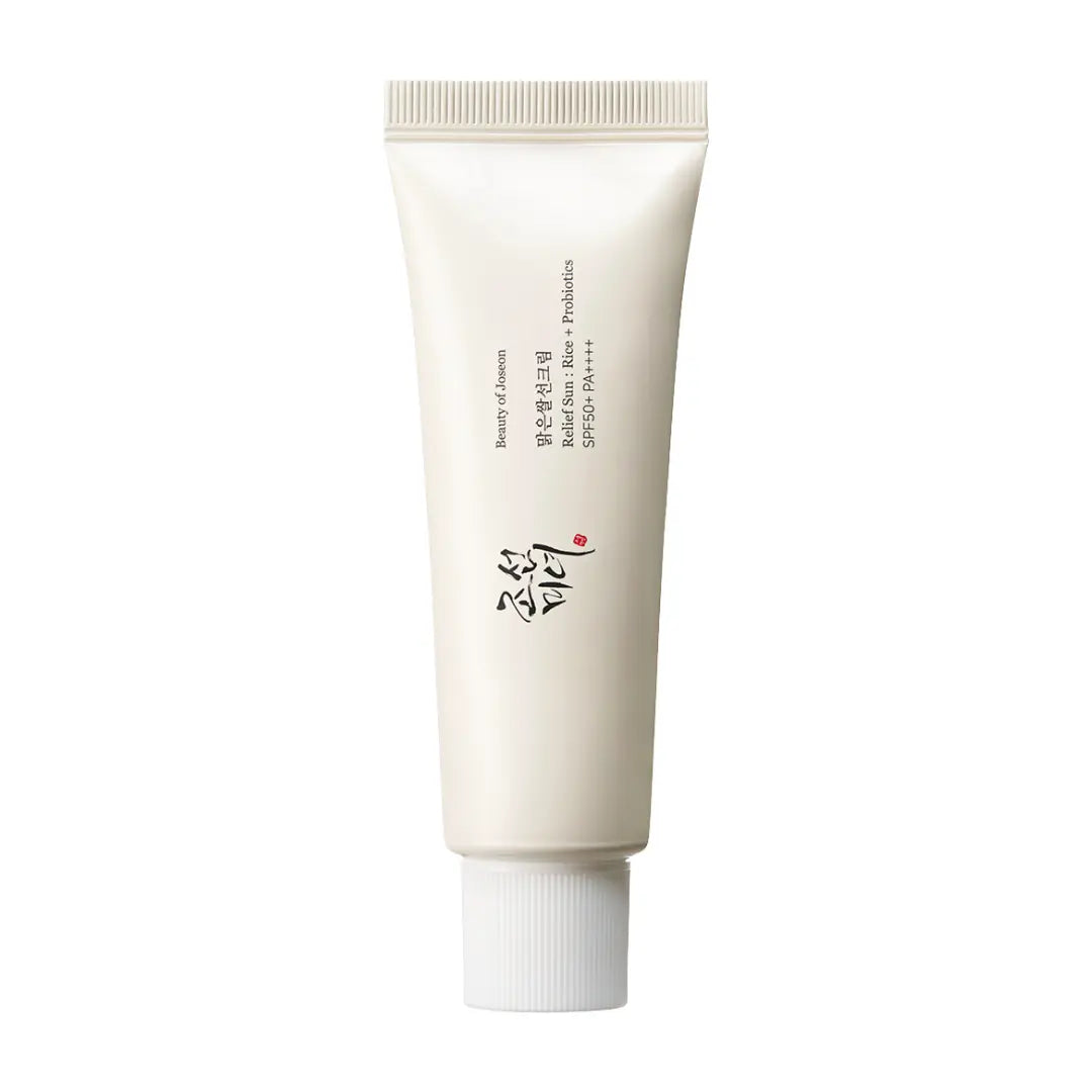 Beauty of Joseon Relief Sun Rice + Probiotics SPF50+ PA++++ 50ml tube, silky sunscreen with no white cast