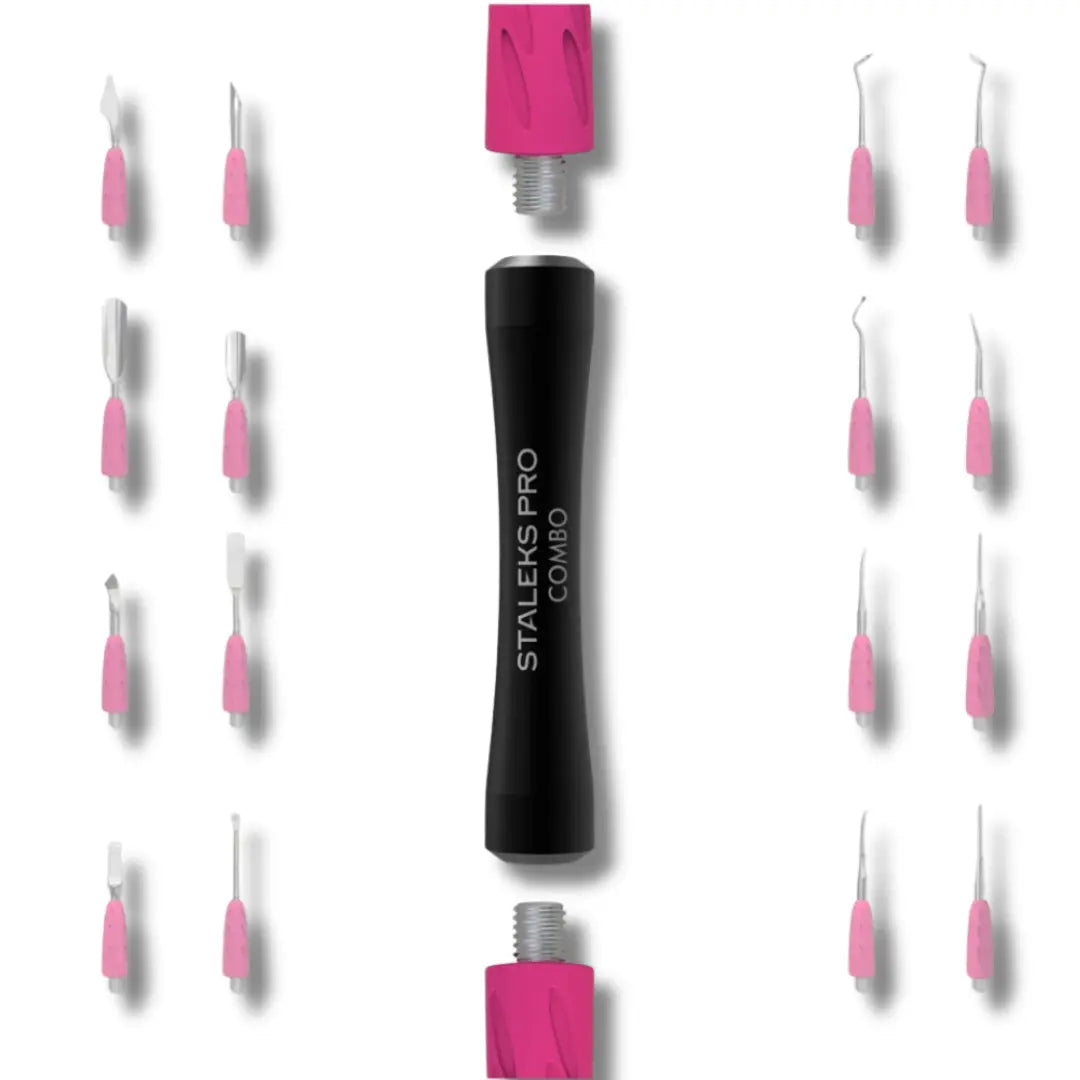 Sleek black aluminum handle texture, knurled grip