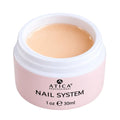 ATICA eXel 32 Super Glow Builder Gel 30ml, translucent shimmer builder gel for nail extensions