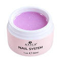 ATICA Builder Gel 33 Mix Splash 30ml, lilac-pink builder gel with decorative splash particles