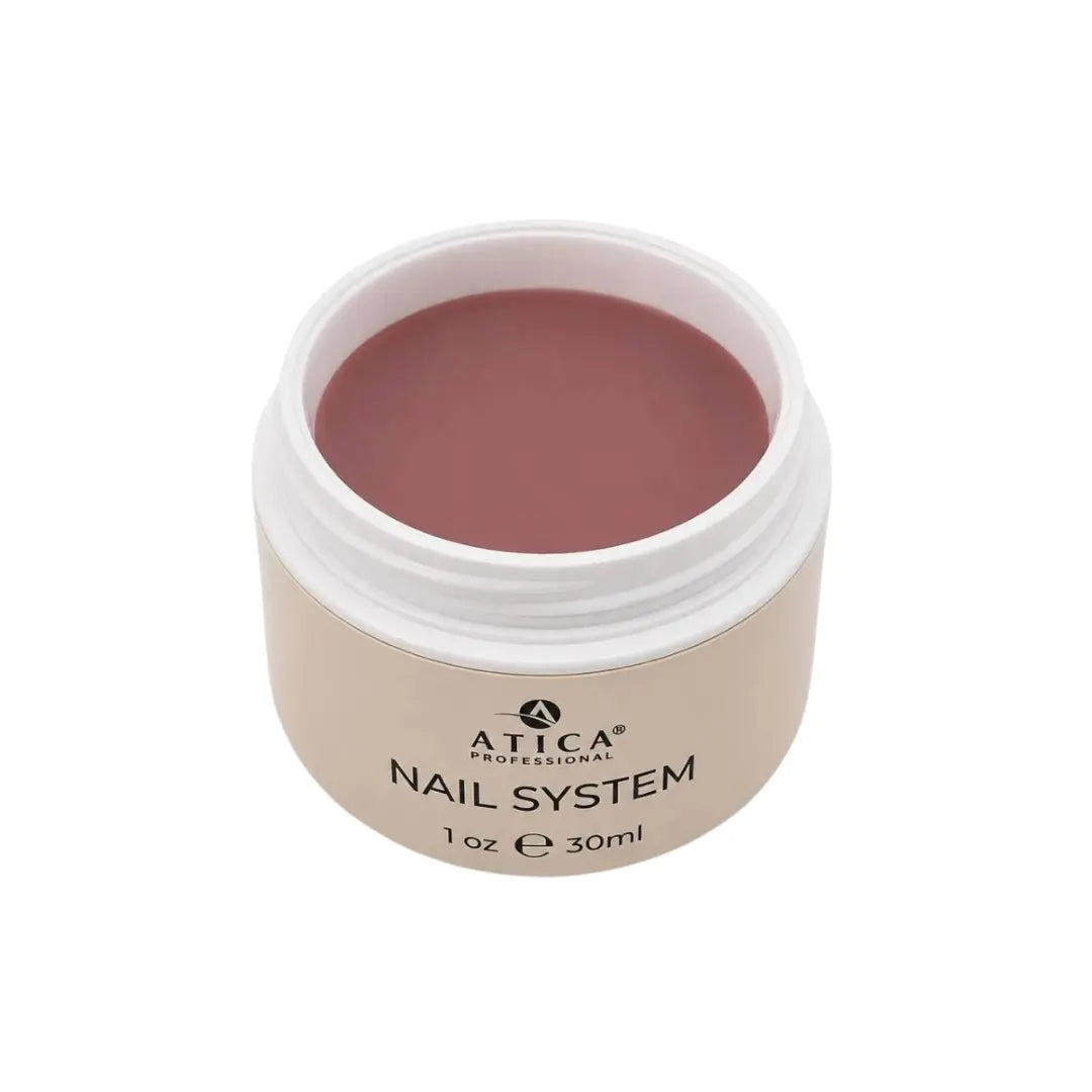ATICA eXel 26 Cappuccino Builder Gel 30ml bottle, self-levelling warm nude builder gel
