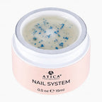 ATICA Professional nail system gel in a pink container on a white background