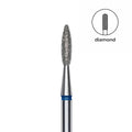 Staleks Pro Expert Diamond Nail Drill Bit Flame Blue head 2.1 mm working part 8 mm