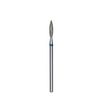 Blue notch medium abrasiveness diamond coating on 2.3mm flame shaped bit