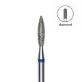 Staleks Pro Expert Diamond Nail Drill Bit Flame Blue head 2.3 mm working part 10 mm