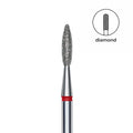 Diamond Nail Drill Bit Flame Red head 2.1 mm 