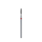 Staleks Pro Expert Diamond Nail Drill Bit Flame Red head 2.1 mm working part 8 mm