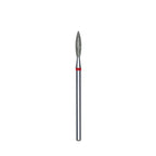 Staleks Pro Expert Diamond Nail Drill Bit Flame Red head 2.3 mm working part 10 mm
