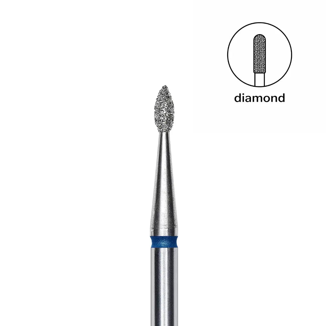 Staleks Pro Expert Diamond Nail Drill Bit Drop Blue head 1.6 mm working part 4 mm