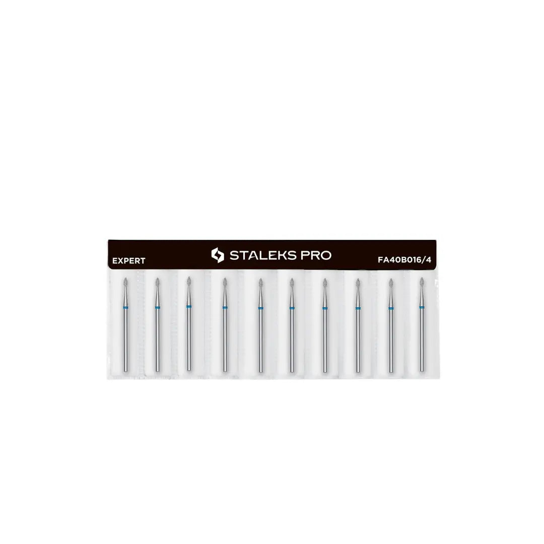 Staleks Pro Expert Diamond Nail Drill Bit Drop Blue head 1.6 mm working part 4 mm