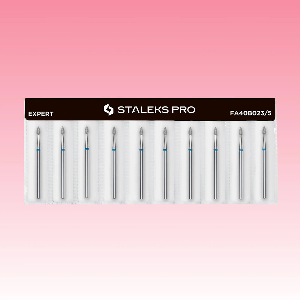 Diamond Nail Drill Bit Drop Blue EXPERT – 2.3 mm head, 5 mm working part for precise cuticle care.