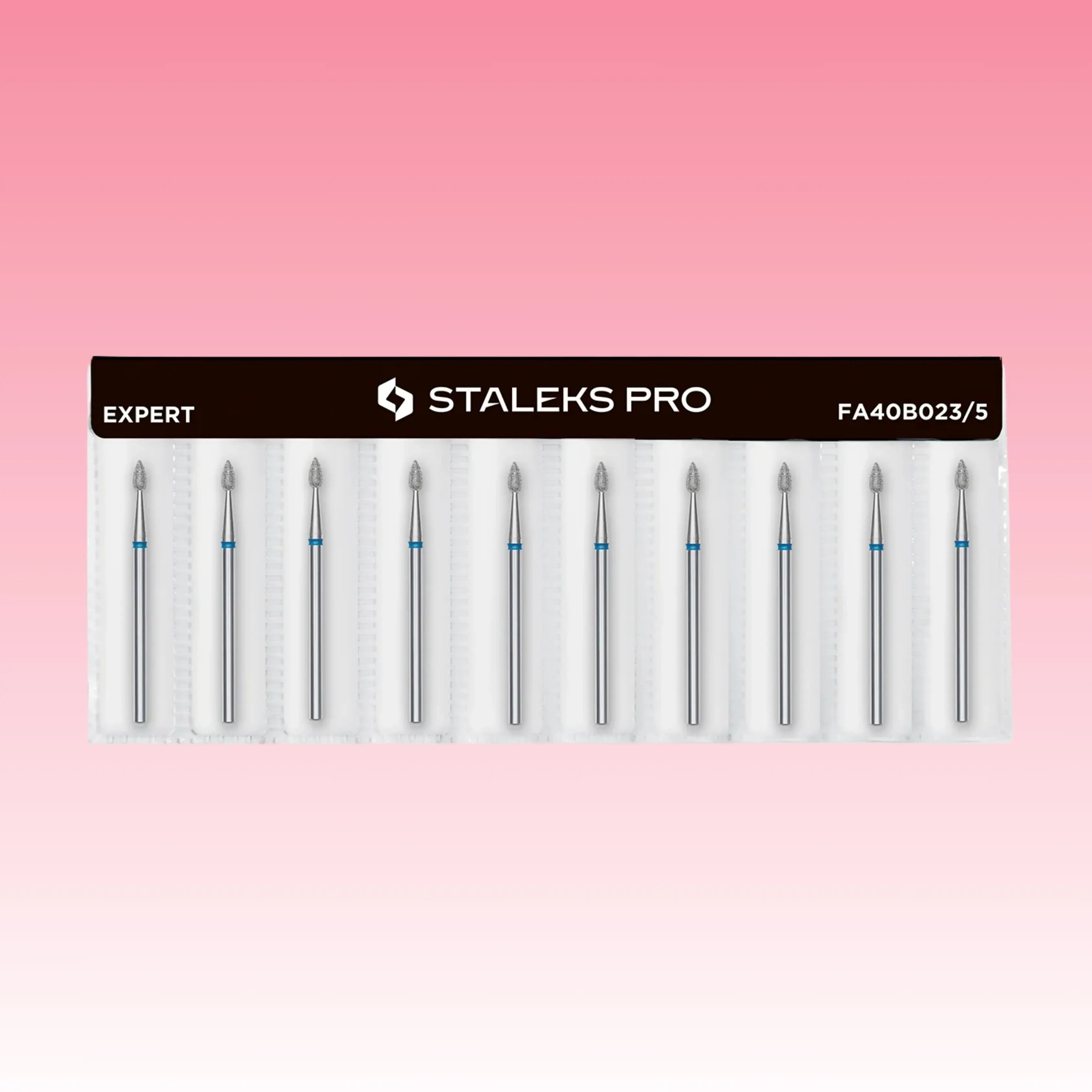 Diamond Nail Drill Bit Drop Blue EXPERT – 2.3 mm head, 5 mm working part for precise cuticle care.