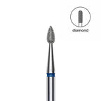 Staleks Pro Expert Diamond Nail Drill Bit Drop Blue head 2.3 mm working part 5 mm