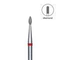 Staleks Pro Expert Diamond Nail Drill Bit Drop Red head 1.6 mm working part 4 mm