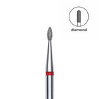 Staleks Pro Expert Diamond Nail Drill Bit Drop Red head 1.6 mm working part 4 mm