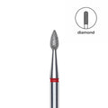 Staleks Pro Expert Diamond Nail Drill Bit Drop Red head 2.3 mm working part 5 mm