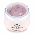 Jar of Atica Professional nail system gel on a white background