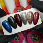 Jelly Gelly Glitter Sparkling Flame Red Gel Polish with Glitter – 12ml