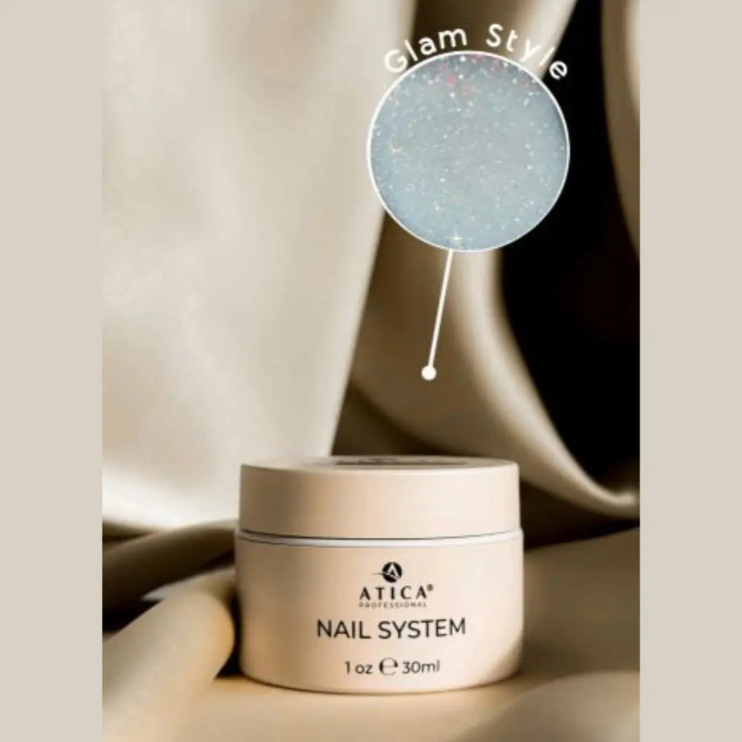 Atica Sculpting Gel 20 Glam Style – Ash Shimmer Builder Gel 30ml