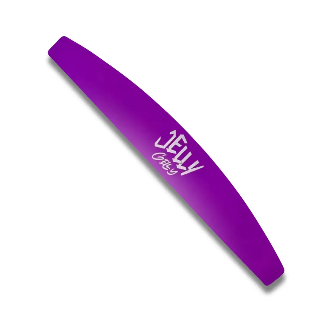 Jelly Gelly Plastic Nail File Base Purple – Professional Nail Tool