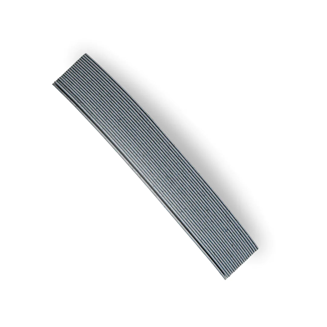 Jelly Gelly Self-Adhesive Nail File Abrasives, 20 pcs, with 180 grit and a half-moon shape for precise filing.

