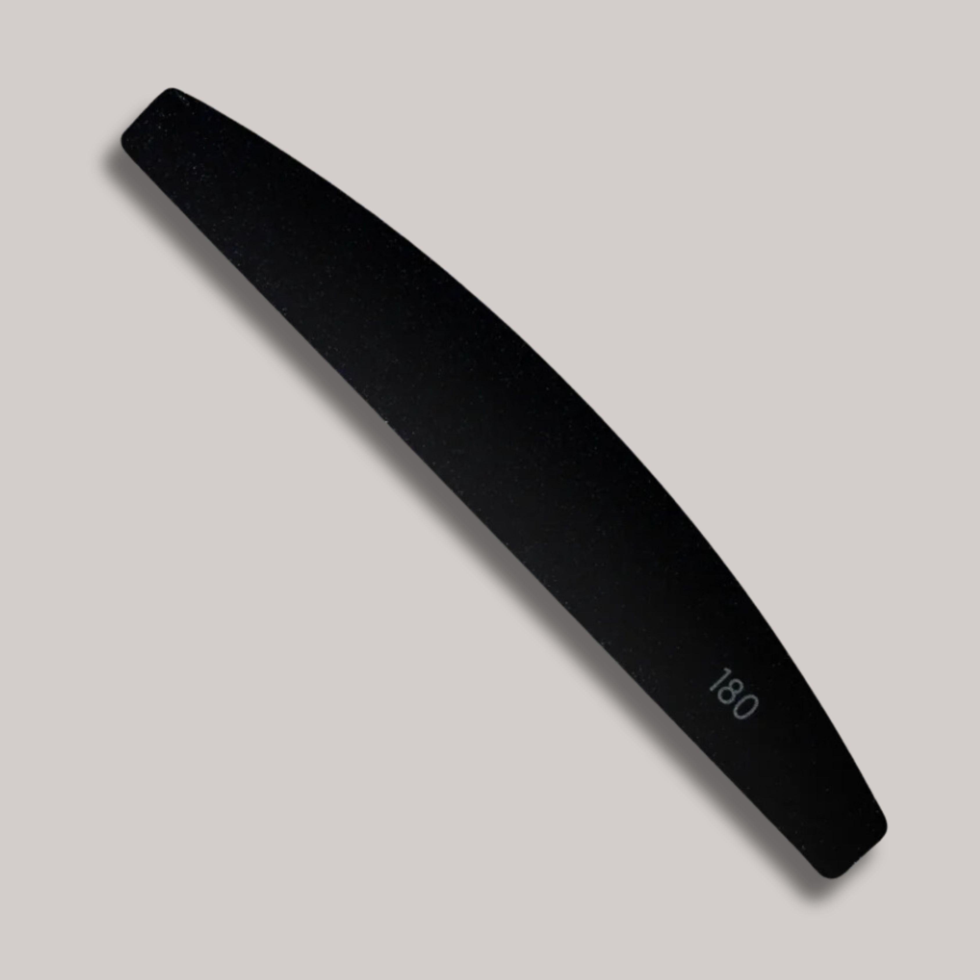 Jelly Gelly Self-Adhesive Nail File Abrasives, 20 pcs, with 180 grit and a half-moon shape for precise filing.

