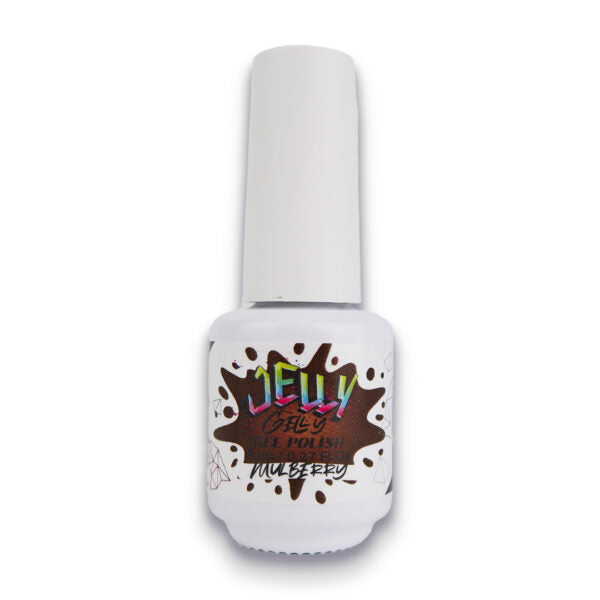 Jelly Gelly Gel Nail Polish Mulberry – deep berry gel polish in an 8ml bottle.