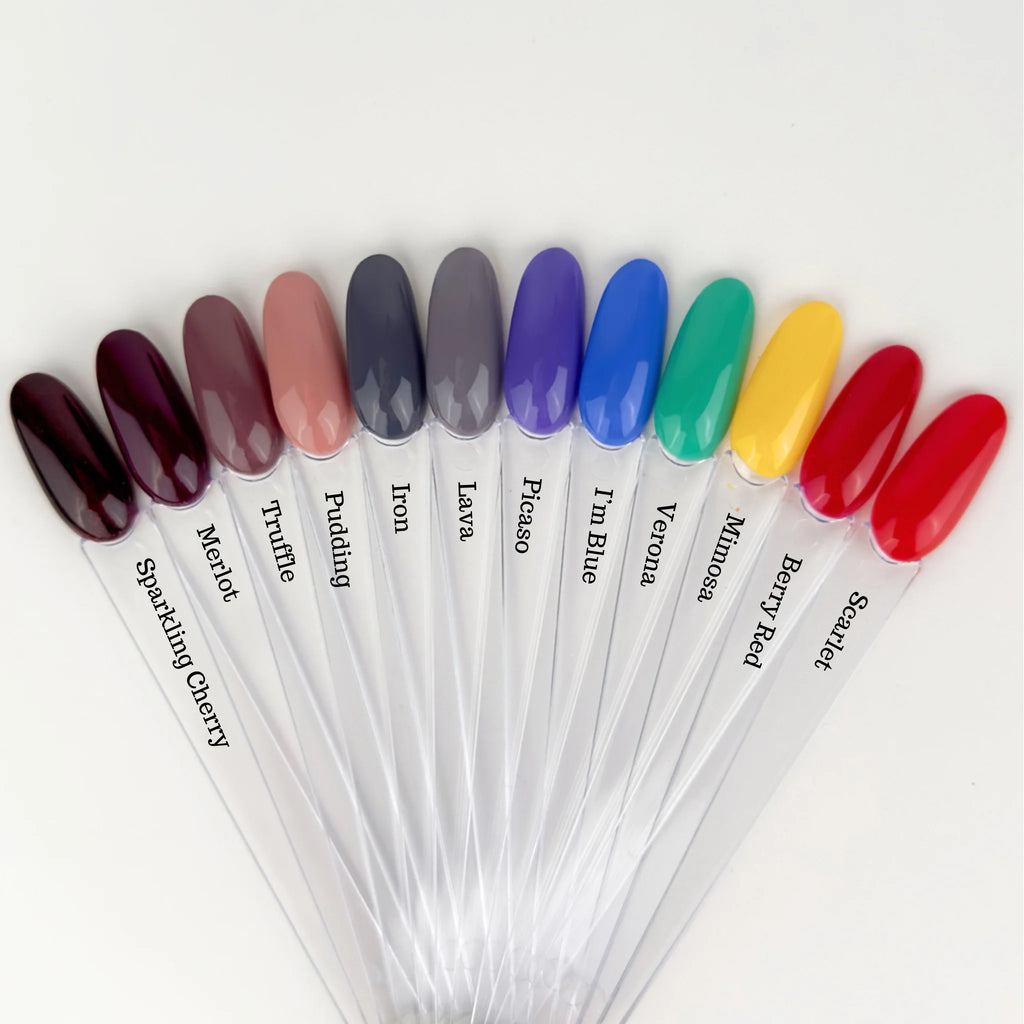 Jelly Gelly Gel Nail Polish Picasso – deep purple gel polish in an 8ml bottle.