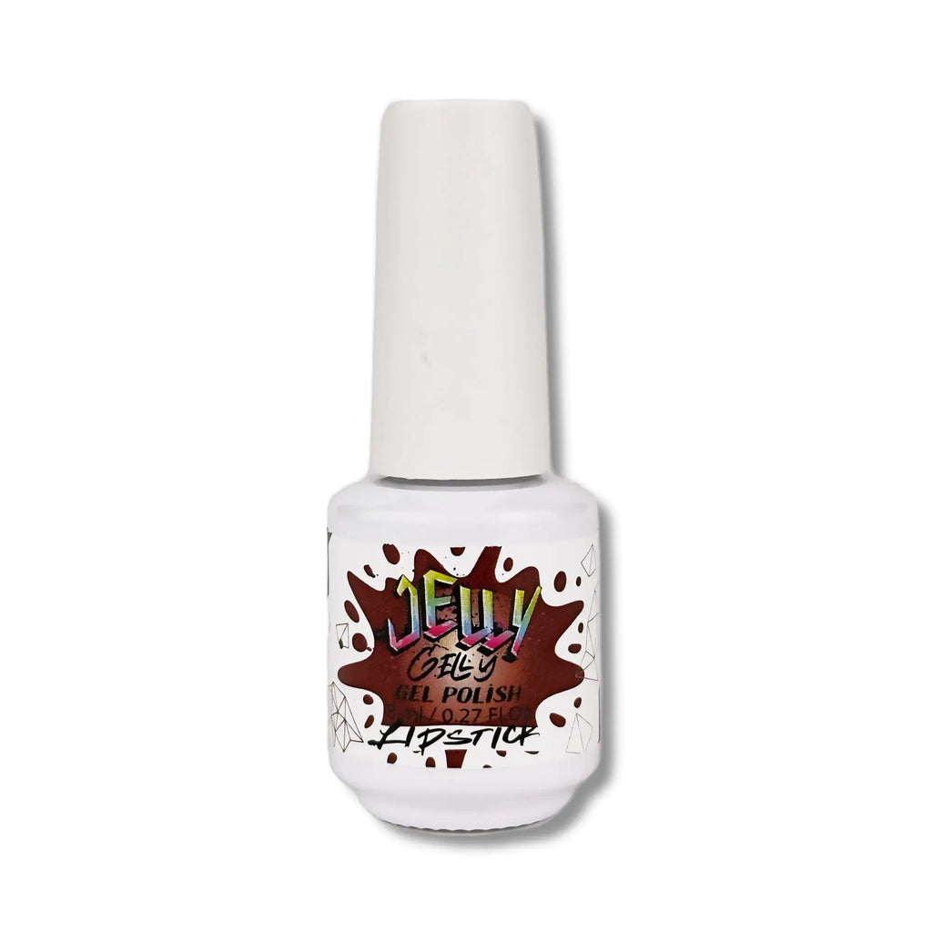 Jelly Gelly Gel Nail Polish Lipstick – vibrant, richly pigmented gel polish in an 8ml bottle.
