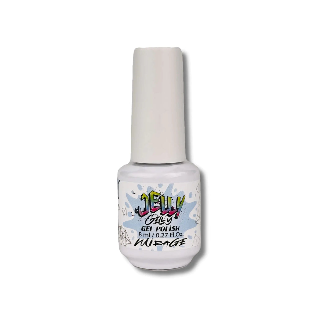 Jelly Gelly Gel Nail Polish Mirage – an 8ml bottle of ethereal, light-reflecting gel polish.