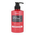KUNDAL Honey & Macadamia Pure Body Lotion Cherry Blossom 500ml pump bottle, hydrating floral body moisturiser