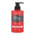 KUNDAL Honey & Macadamia Pure Body Lotion Pink Grapefruit 500ml pump bottle, hydrating citrus body moisturiser