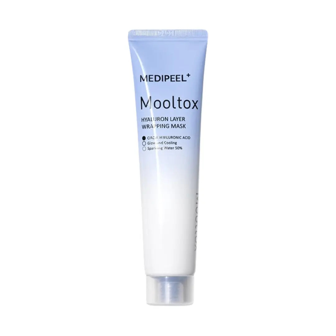 MediPeel Mooltox Hyaluron Layer Wrapping Mask 70ml jar, cooling hydrating peel-off mask for redness and puffiness