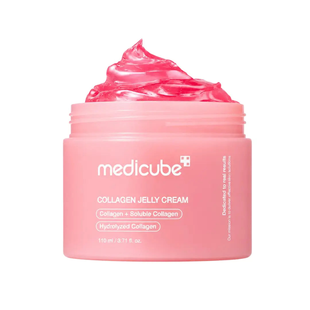 Medicube Collagen Jelly Cream 110ml jar, lightweight jelly moisturiser for a dewy glass-skin finish