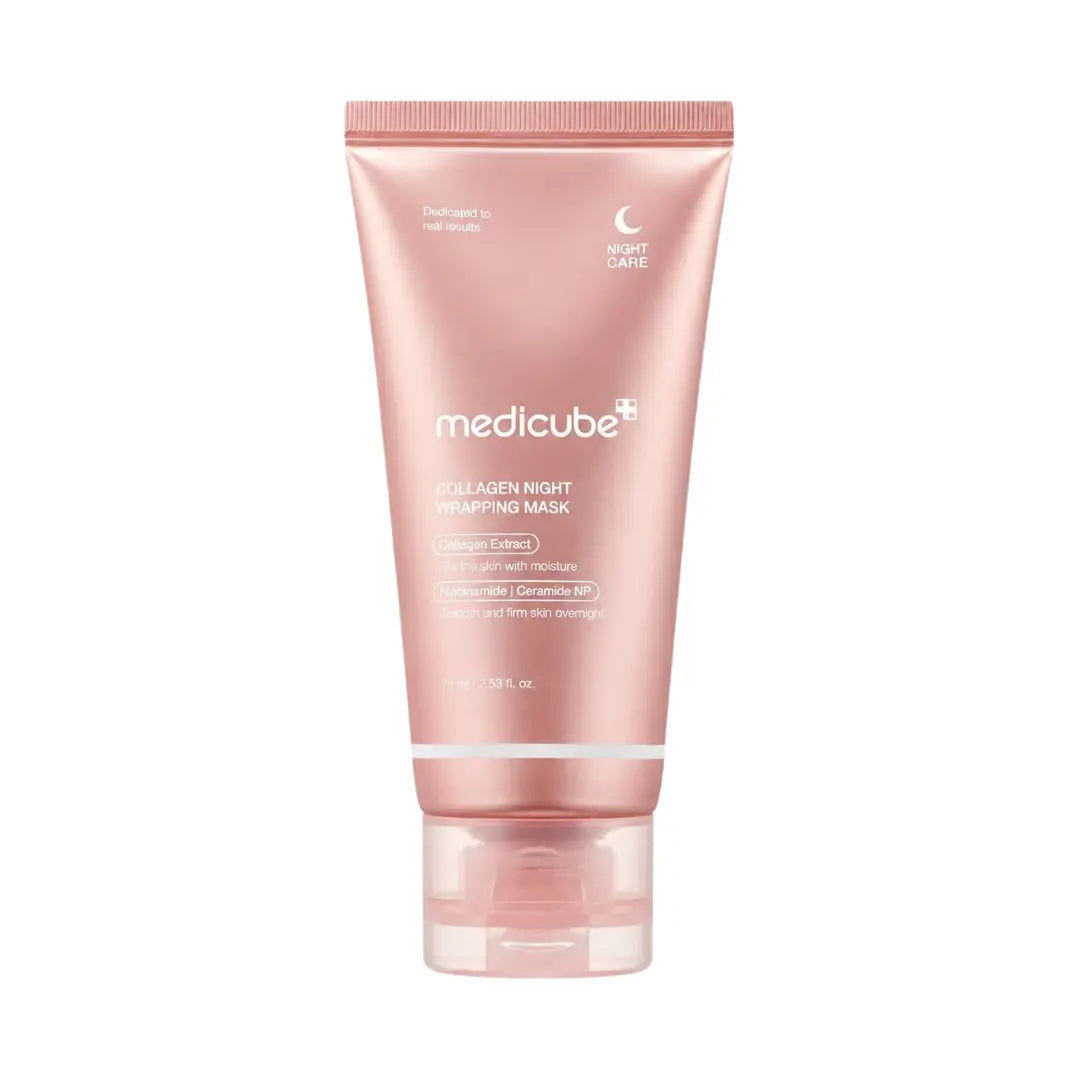 Medicube Collagen Night Wrapping Mask 75ml, overnight peel-off collagen mask for dry and dull skin