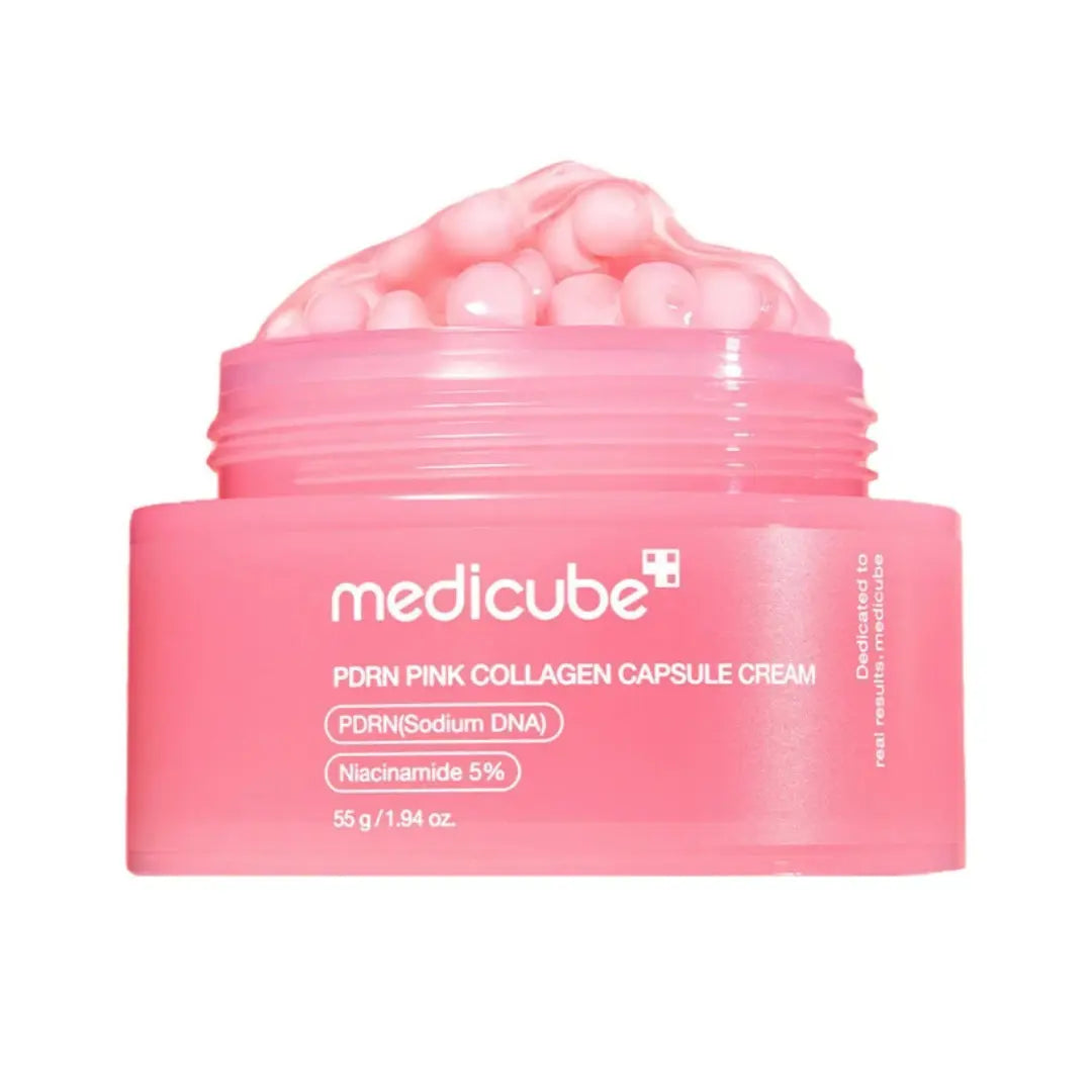 Medicube PDRN Pink Collagen Capsule Cream 55g jar, firming capsule cream